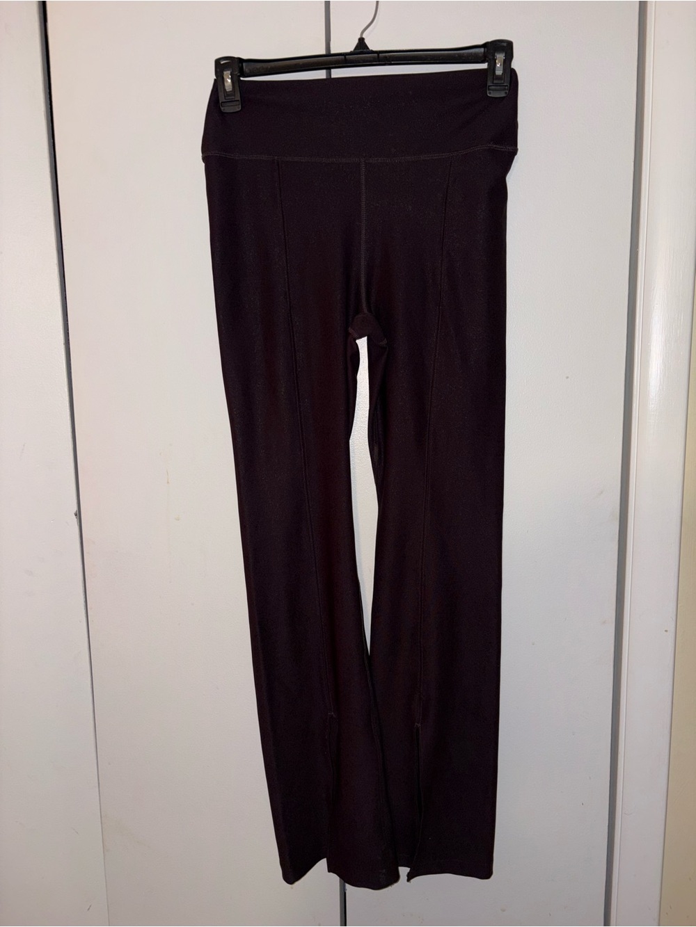 Brown High-Waist Flare Yoga Pants